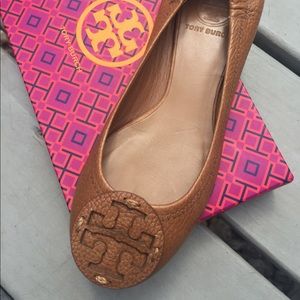 Tory Burch Tan Reva Flats